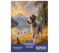 German Wirehaired Pointer 1000 Piece Puzzle Educational Games Families Pieces Fit Together Perfectly Cute Pets Fun for Adults for Relaxing Decor And Gift 38x26cm/1000pcs