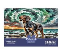 German Wirehaired Pointer 1000 Pieces Jigsaws for Adults Fun, Challenging & Brainteasing Beautiful Home Decoration Challenge High Difficulty 70x50cm/1000pcs