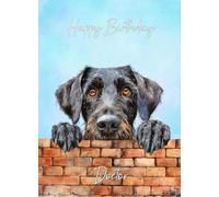 German Wirehaired Pointer Dog Birthday Card for Doctor