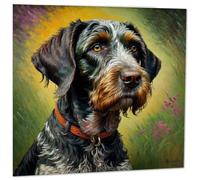 German wirehaired pointer Greeting Card - Dog illustration 145mm x 145mm