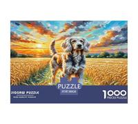 German Wirehaired Pointer Jigsaw Puzzles 1000 Piece for Adults Educational Game Gifts for Men Home Decoration 100% Recvcled Cardboard 38x26cm/1000pcs