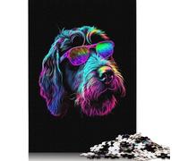 German Wirehaired Pointer Jigsaw Puzzles Puzzle for Adults Kids. 1000 Piece Impossible Challenge Toy Educational Game Home Decoration for Adults& Kids Age 14 Years Up 1000pcs (38x26cm)