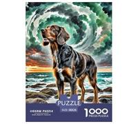 German Wirehaired Pointer Jigsaw Puzzles Puzzle for Adults Kids. 1000 Pieces Whimsical Challenge Toy Educational Games Home Decoration for Educational Games Gifts 38x26cm/1000pcs