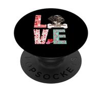 German Wirehaired Pointer LOVE Dog Lover Puppy Dog Owner PopSockets Adhesive PopGrip