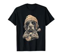 German Wirehaired Pointer Ukulele Beanie Y2K Aesthetic T-Shirt
