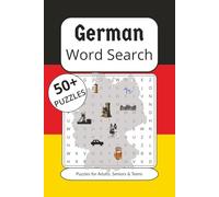 German Word Search Puzzle Book: Word Searches with Easy to Read Print about common German words including their english translation about animals, ... Gift for Vacations, Holidays and Free Times