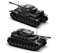 German WW2 Medium Tank Building Set, Panzer IV Tanks Model Military Toy | 753+ PCS Panzer IV Tanks Building Blocks Kit, WW2 Military Tank Collectible Display Model Idea Gift for Military Fans