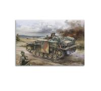 German WW2 Tank Poster StuG.III Ausf.G Assault Gun Poster Decorative Painting Canvas Wall Posters And Art Picture Print Modern Family Bedroom Decor Posters 12x18inch(30x45cm)