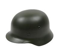German WW2 World War 2 M35 Steel Helmet with Leather Lining for Paintball Airsoft(OD)