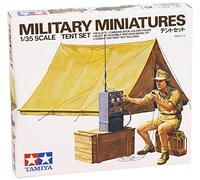 German WWII Africa Corps Tent Set with Figure 1:35 Military Plastic Model Assembly Kit
