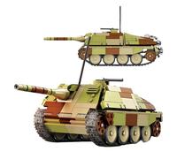 German WWII Military Tank Building Blocks Set - 611PCS Jagdpanzer 38 “Hetzer” Bricks Kit， Collect Modern Armored Vehicle Model, Home Decor, STEM Education Toy, Creative Gift for Adult,Teen