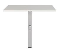GERMANIA AGENDA Corner Connection 80 (W) x 80 (D) x 91 (H) cm Light Grey, Silver