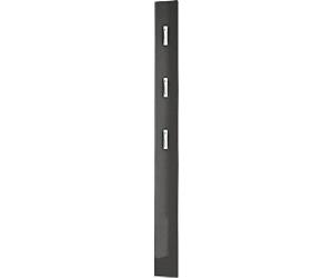 GERMANIA Coat Rack Panel 3255-547 3 Hooks Wallmount 15 x 4 x 170 cm Graphite