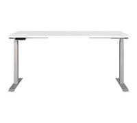 Germania Electronically Height Adjustable Sit Stand Desk Rectangular White T-Foot 1,600 (W) x 800 (D) x 1,200 (H) mm Cardboard Metal