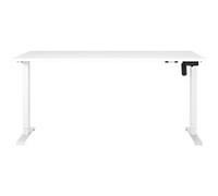 Germania Electronically Height Adjustable Sit Stand Desk Rectangular White T-Foot 1,600 (W) x 800 (D) x 1,200 (H) mm Cardboard Metal