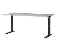 GERMANIA GW-Mailand Height Adjustable Office Desk C-Foot 1,600 (W) x 800 (D) x 910 (H) mm Chipboard, Metal