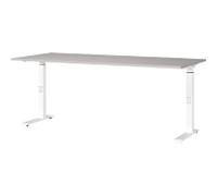 GERMANIA GW-Mailand Height Adjustable Office Desk C-Foot 1,800 (W) x 800 (D) x 910 (H) mm Chipboard, Metal