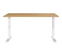 GERMANIA GW-Mailand Height Adjustable Sit Stand Desk Graphite T-Foot 1,200 (W) x 800 (D) x 1,200 (H) mm Chipboard, Metal