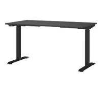GERMANIA GW-Mailand Height Adjustable Sit Stand Desk Graphite T-Foot 1,400 (W) x 800 (D) x 1,200 (H) mm Chipboard, Metal