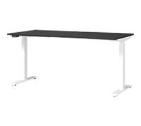 GERMANIA GW-Mailand Height Adjustable Sit Stand Desk Graphite T-Foot 1,600 (W) x 800 (D) x 1,200 (H) mm Chipboard, Metal