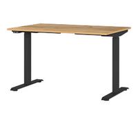 GERMANIA GW-Mailand Height Adjustable Sit Stand Desk Oak T-Foot 1,200 (W) x 800 (D) x 1,200 (H) mm Chipboard, Metal