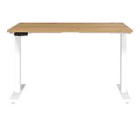 GERMANIA GW-Mailand Height Adjustable Sit Stand Desk Oak T-Foot 1,200 (W) x 800 (D) x 1,200 (H) mm Chipboard, Metal
