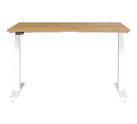 GERMANIA GW-Mailand Height Adjustable Sit Stand Desk White T-Foot 1,200 (W) x 800 (D) x 1,200 (H) mm Chipboard, Metal