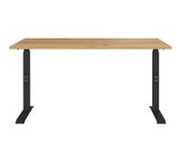 GERMANIA GW-Mailand Height Adjustable Sit Stand Desk White T-Foot 1,800 (W) x 800 (D) x 1,200 (H) mm Chipboard, Metal