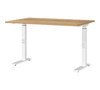 GERMANIA GW-Mailand Office Desk Oak C-Foot 1,200 (W) x 800 (D) x 910 (H) mm Chipboard, Metal