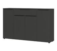 GERMANIA GW-Mailand Sideboard Chipboard 5 Shelves 1,610 x 400 x 1,010 mm Graphite