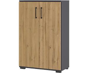 GERMANIA GW-Profi 2.0 Acrylonitrile Butadiene Styrene, Chipboard, Melamine Filing Cabinet 800 x 400 x 1,230 mm Brown, Dark Grey