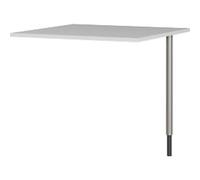 GERMANIA GW-Profi 2.0 Desk Extension Square Grey 800 (W) x 800 (D) x 800 (H) mm ABS (Acrylonitrile Butadiene Styrene), Chipboard, Melamine