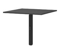 GERMANIA Height Adjustable Corner connection Chipboard, Metal Black 800 x 800 x 910 mm