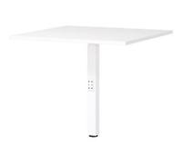 GERMANIA Height Adjustable Corner connection Chipboard, Metal White 800 x 800 x 910 mm