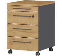 GERMANIA Mobile Pedestal 4239-564 Brown, Grey 420 x 490 x 610 mm