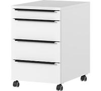 GERMANIA Mobile Pedestal 4377-84 4 Drawers White 420 x 600 x 630 mm