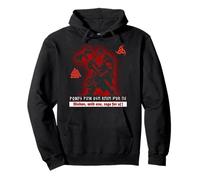Germanic Berserker Wodan Odin Futhark Font Runes Vikings Pullover Hoodie