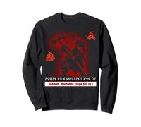 Germanic Berserker Wodan Odin Futhark Font Runes Vikings Sweatshirt