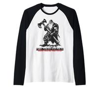 Germanic Berserker Wodan Odin Futhark Runes Font Vikings Raglan Baseball Tee