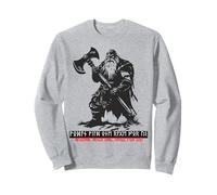 Germanic Berserker Wodan Odin Futhark Runes Font Vikings Sweatshirt
