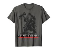 Germanic Berserker Wodan Odin Futhark Runes Font Vikings T-Shirt