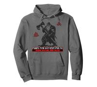 Germanic Berserker Wodan Odin Futhark Runes Vikings Font Pullover Hoodie