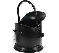 Germanic Steel Sallet Coal Bucket Scuttle Hod Antique Style Large Black