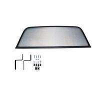 GermanTuningParts Wind Deflector for Triumph TR4,TR5,TR6 (1964-1976) - Foldable - Black | Windstop | Wind Blocker