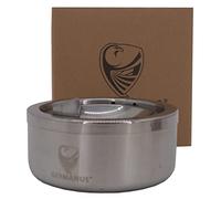 GERMANUS Ashtray from Stainless Steel, Wind Ashtray