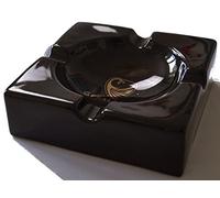 GERMANUS Large Cigar Ashtray Monument II Black/Gold, 22 X 22 X 6.5 CM