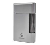 GERMANUS Lighter, solid metal, silver, the robust