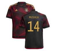 Germany 2022-2023 Away Shirt MUSIALA 14 in Black | Size: Small Germany Black S