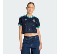 adidas T shirt Away Crop Germany Football Jersey in Blue EU S