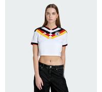 Adidas Germany 26/27 Cropped Replica Home Woman Short Sleeve T-shirt White M Women